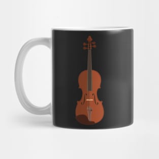 Flat style violin Mug